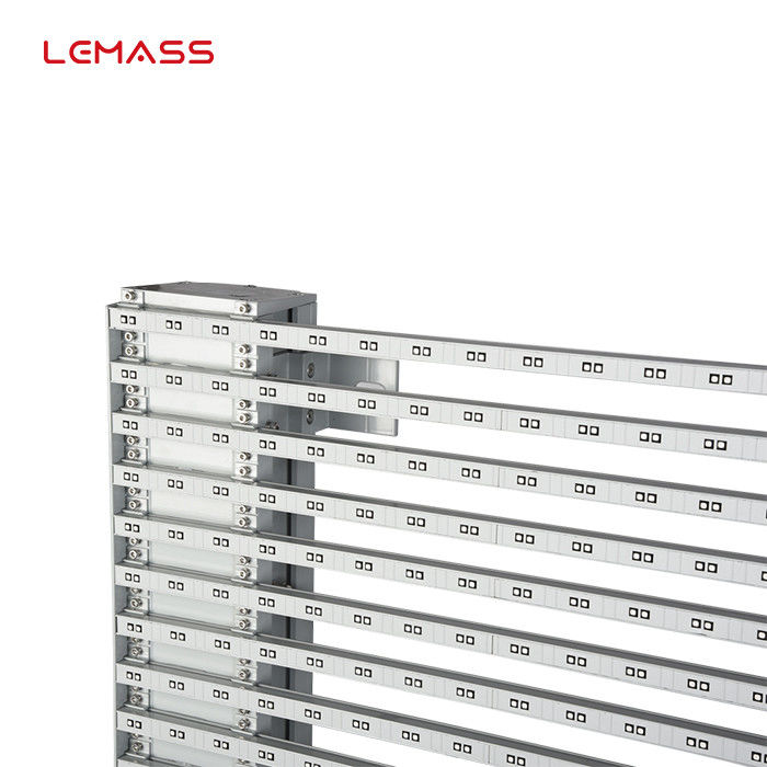 P8 χρώματα εμφάνισης συνήθειας LMS-πλέγματος display1000*500mm των εμπορικών διαφανών οδηγήσεων
